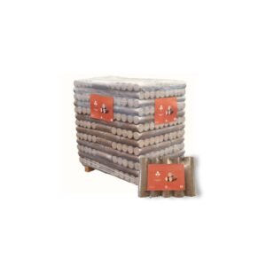 Bûches densifiées Premium – 96 paquets de 5 bûches