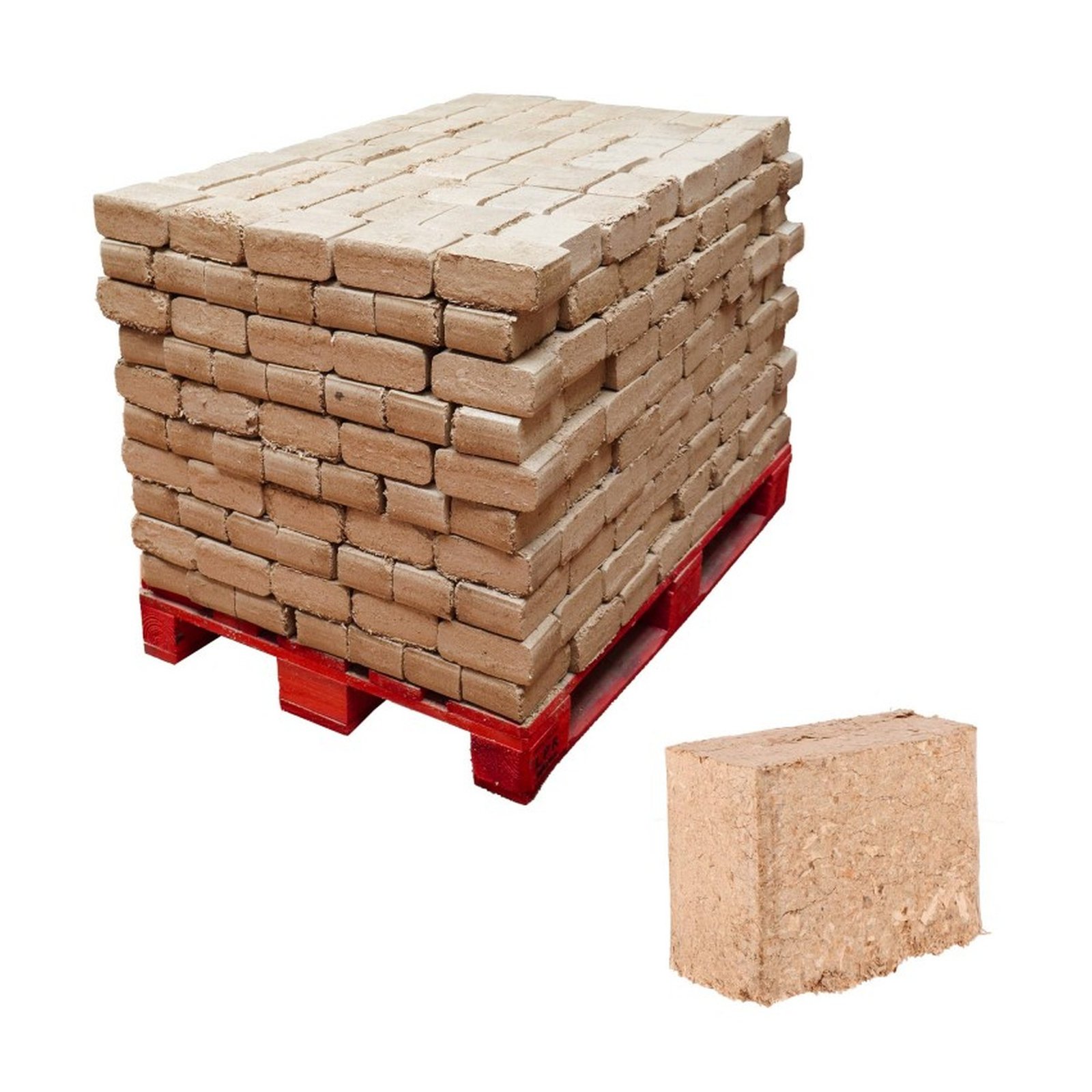 Bûches compressées – 540 unités – bois français