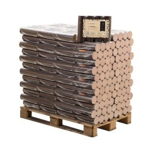 Bûches densifiées 100 % hêtre – 104 paquets de 5