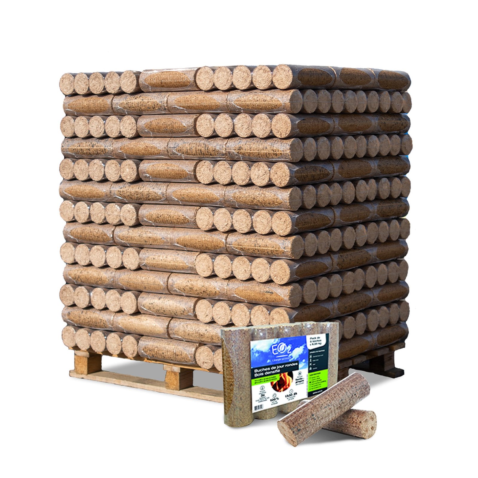 Granulés de bois EO2 – palette de 66 sacs