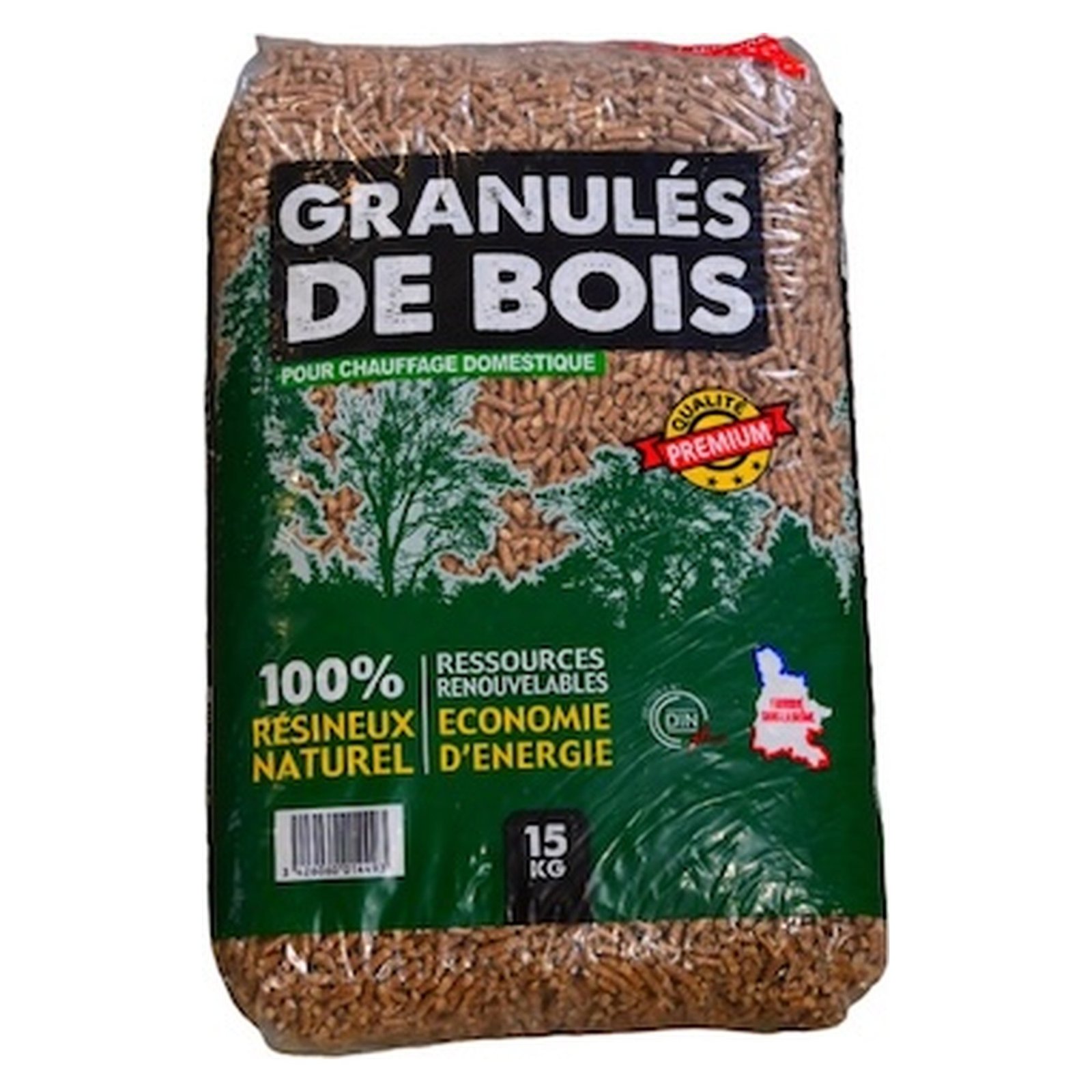 Granulés de bois Premium ECO BOIS ENERGIE – 66 sacs